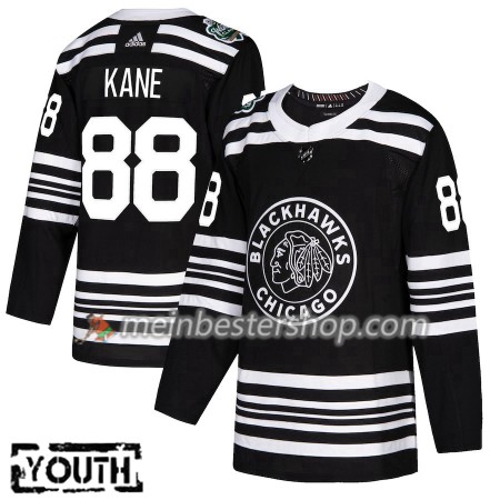 Chicago Blackhawks Patrick Kane 88 2019 Winter Classic Adidas Schwarz Trikot Authentic - Kinder